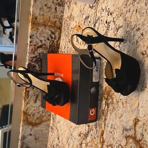 G BY GUESS Faux Suede Strappy Ankle Heels